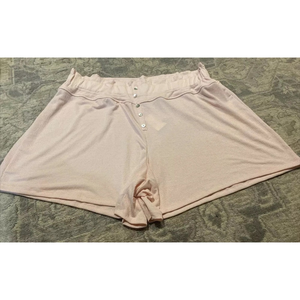 New C ESTABLISHED womens shorts sz 18/20 elastic waist Pink Pull On Shorts